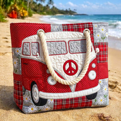 Hippie Vibes Quilted Beach Bag GFTOTP16610