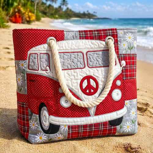 Hippie Vibes Quilted Beach Bag GFTOTP16610