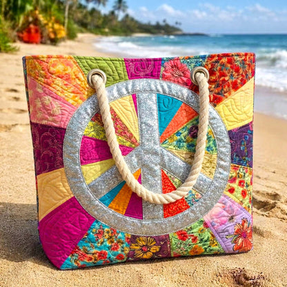 Hippie Vibes Quilted Beach Bag GFTOTP16614