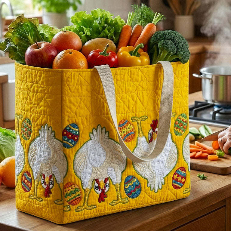 Funky Chicken Quilted Shopping Bag GFTOTP16615
