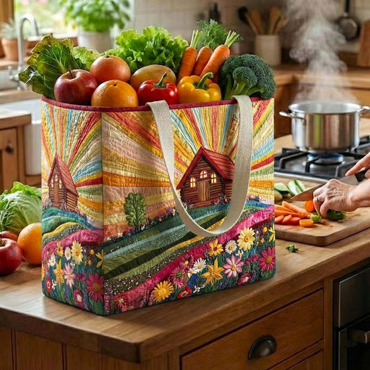 Golden Pastures Quilted Shopping Bag GFTOTP16671