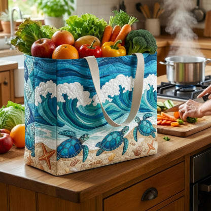 Ocean Serenity Quilted Shopping Bag GFTOTP16695