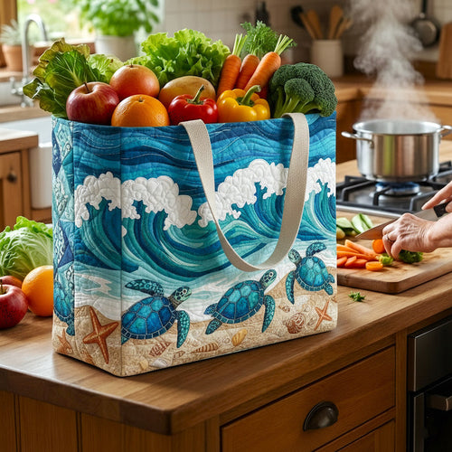 Ocean Serenity Quilted Shopping Bag GFTOTP16695