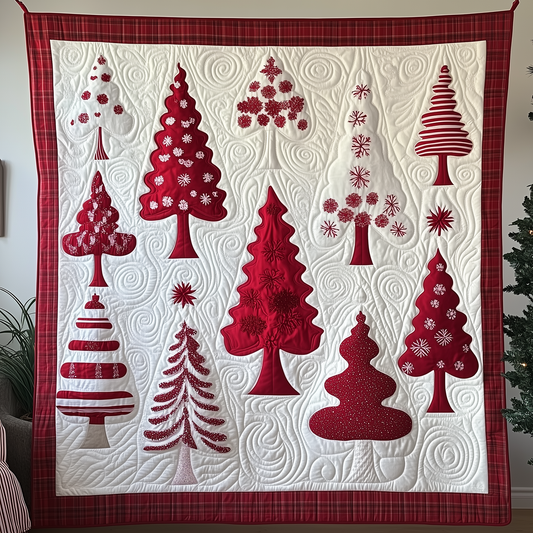 Christmas Tree Quilted Blanket GFTOTP1673