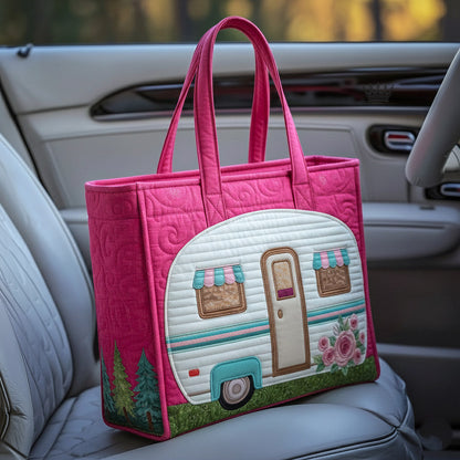 Vintage Camper Quilted Tote Bag GFTOTP16756