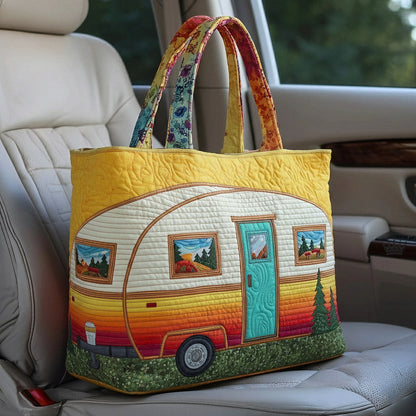 Vintage Camper Quilted Tote Bag GFTOTP16758