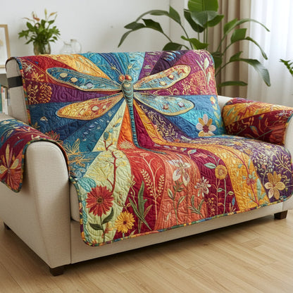 Glasswing Drift Quilted Sofa Cover GFTOTP16774