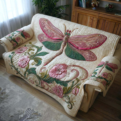 Glasswing Drift Quilted Sofa Cover GFTOTP16775