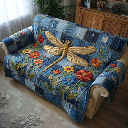 Glasswing Drift Quilted Sofa Cover GFTOTP16777