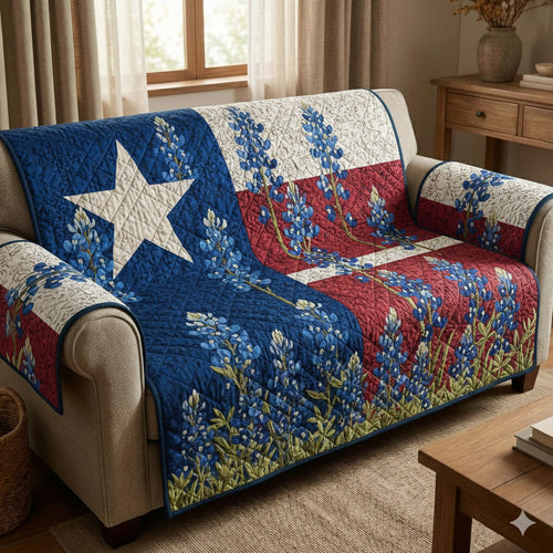 Texas Pride Quilted Sofa Cover GFTOTP16845