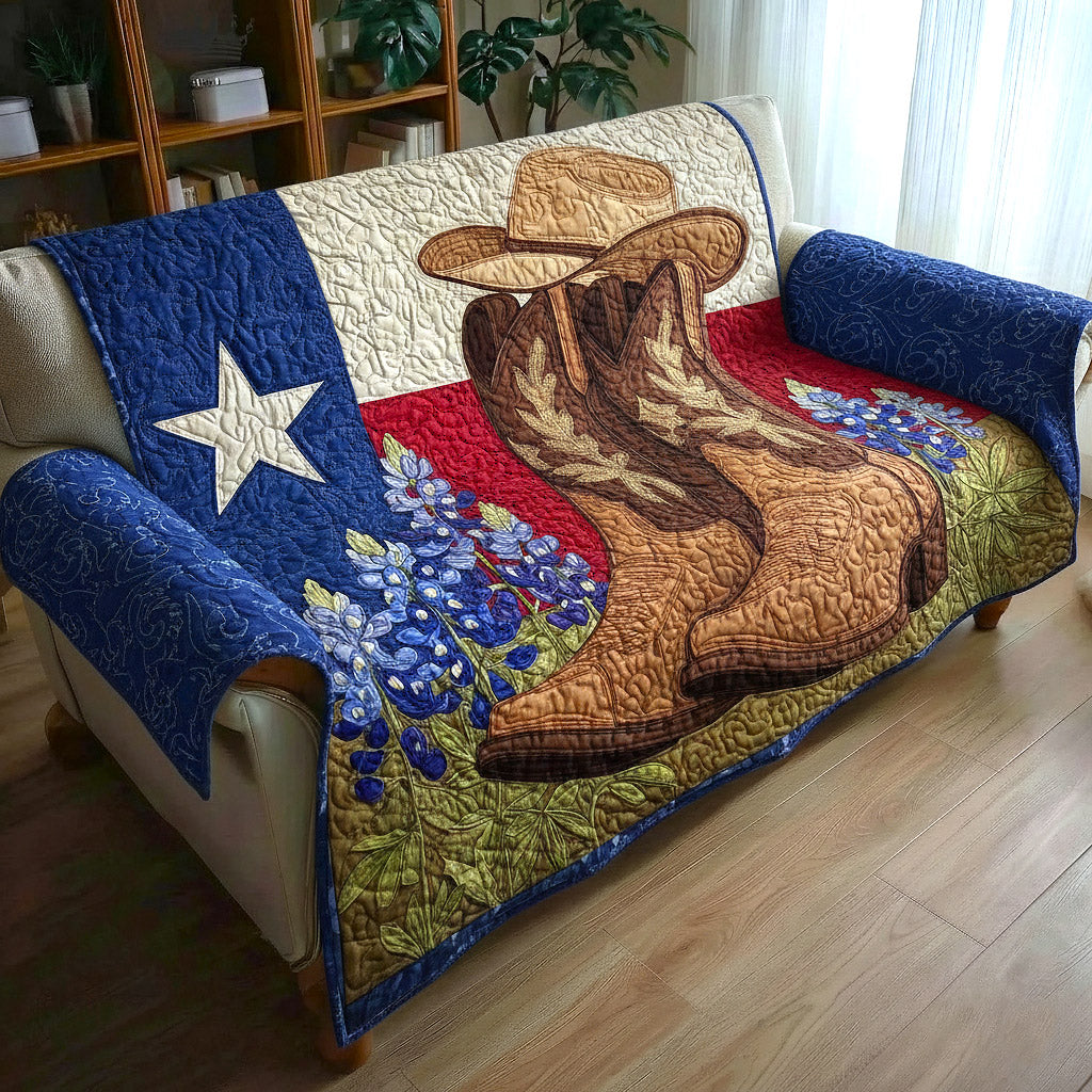 Texas Pride Quilted Sofa Cover GFTOTP16846