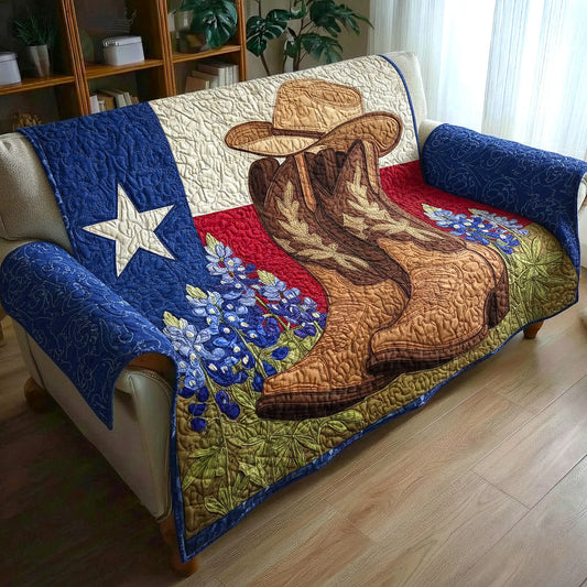 Texas Pride Quilted Sofa Cover GFTOTP16846