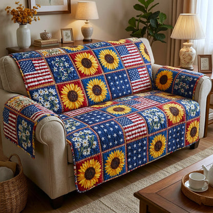 Stars Glory Quilted Sofa Cover GFTOTP16853