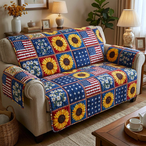 Stars Glory Quilted Sofa Cover GFTOTP16853