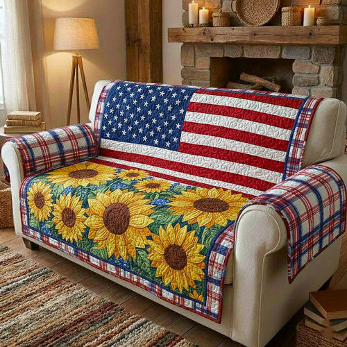 Stars Glory Quilted Sofa Cover GFTOTP16854