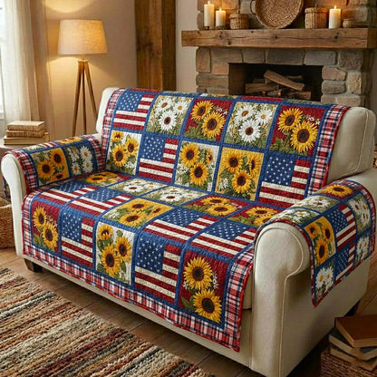 Stars Glory Quilted Sofa Cover GFTOTP16856