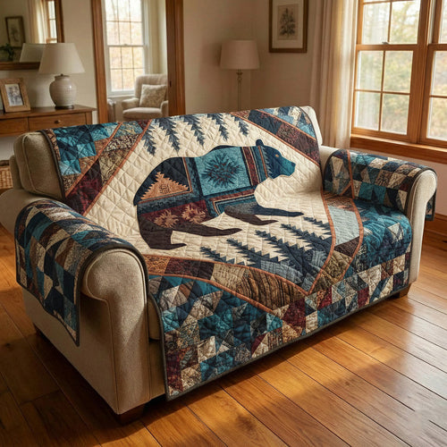 Forest Ancestor Quilted Sofa Cover GFTOTP16886