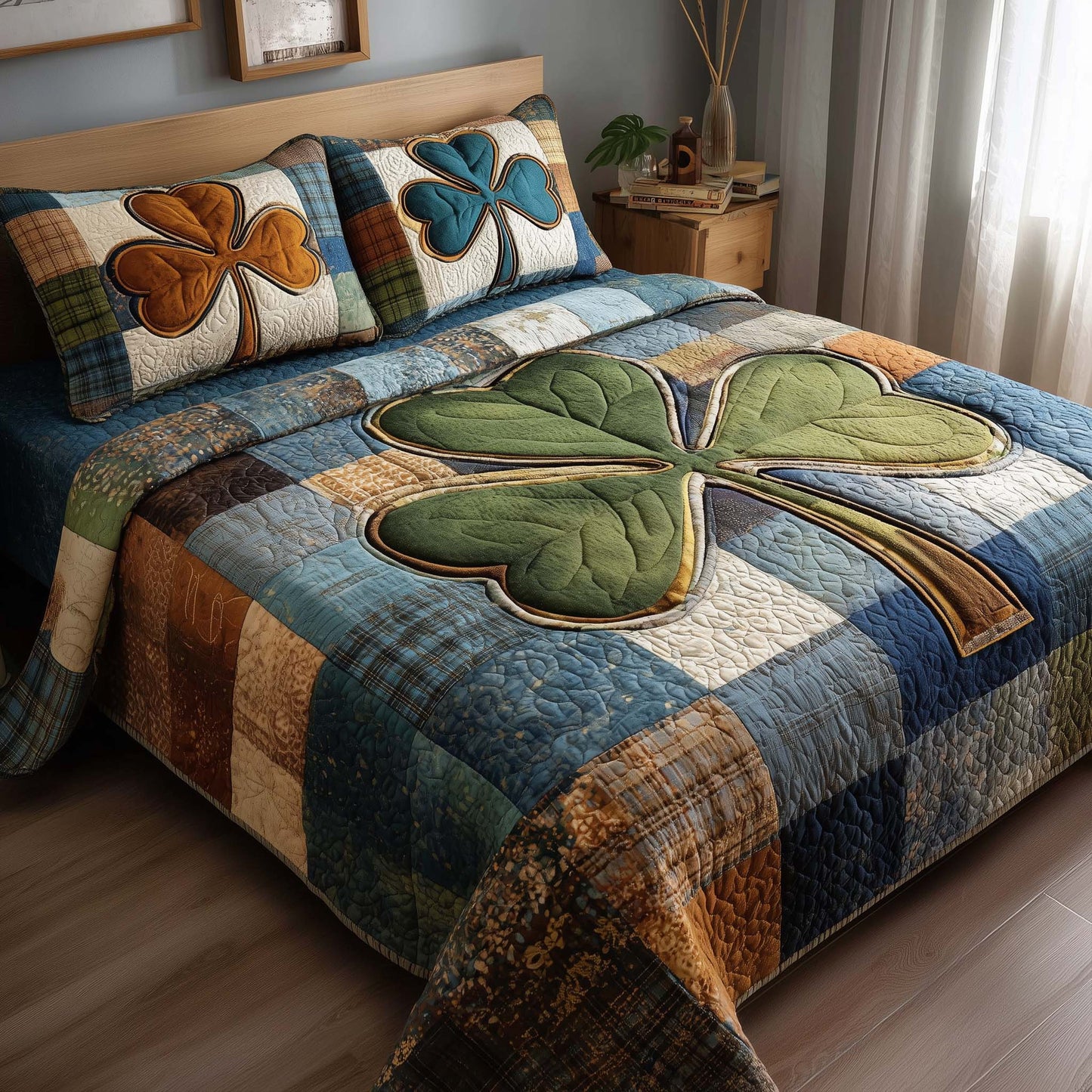 Irish Fortune 3-Piece Quilted Bedding Set GFTOTP16898