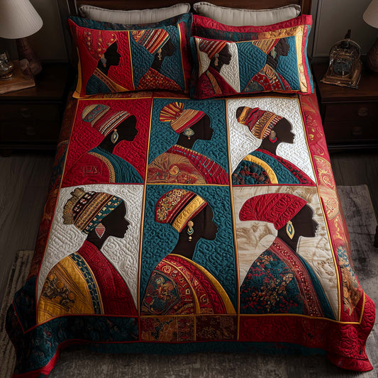 Golden Essence 3-Piece Quilted Bedding Set GFTOTP16932