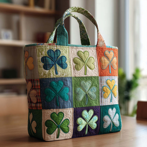 Irish Shamrock Quilted Tote Bag GFTOTP16949