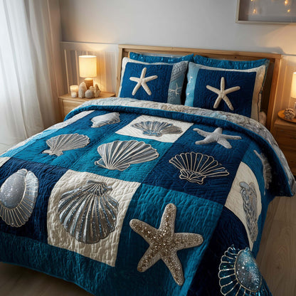 Shoreline Gems 3-Piece Quilted Bedding Set GFTOTP16951