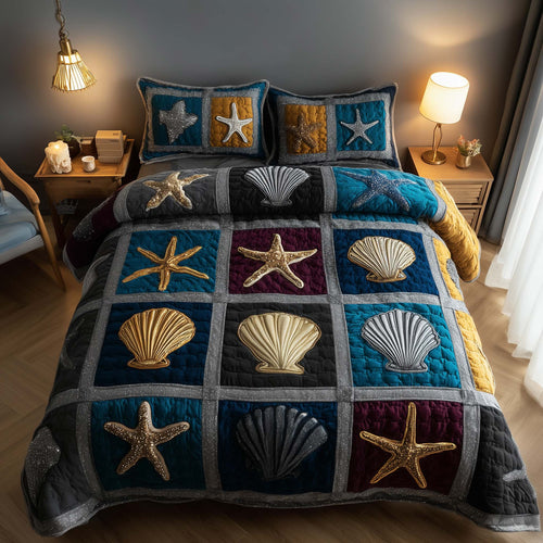 Shoreline Gems 3-Piece Quilted Bedding Set GFTOTP16955