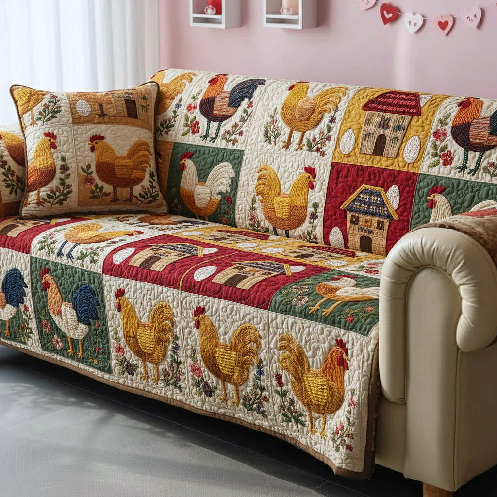 Coop Sweeties Quilted Sofa Cover GFTOTP17041
