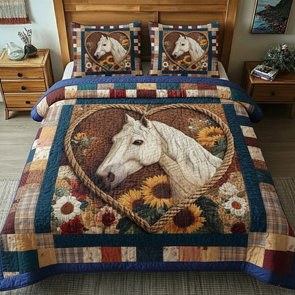 Rustic Gallop 3-Piece Quilted Bedding Set GFTOTP17055