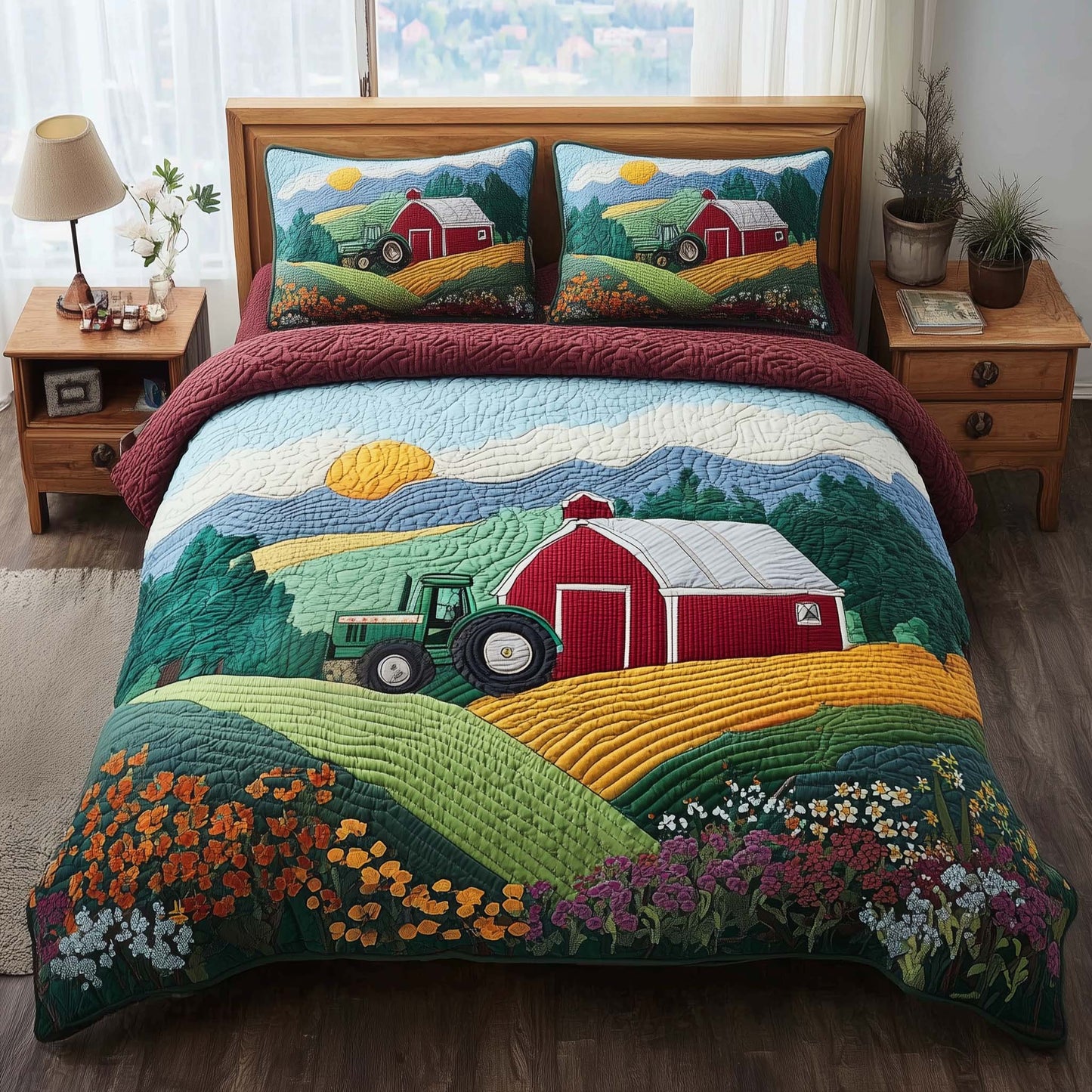 Meadow Homelife 3-Piece Quilted Bedding Set GFTOTP17102