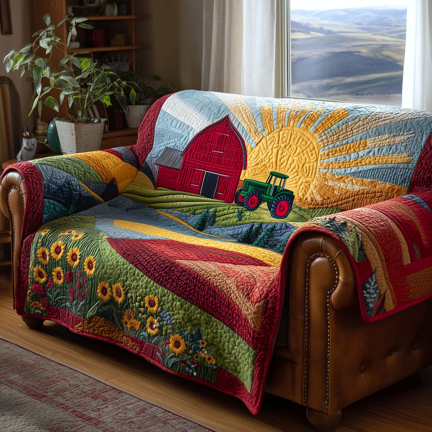 Meadow Homelife Quilted Sofa Cover GFTOTP17105
