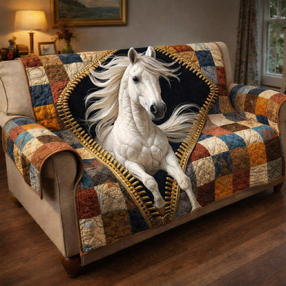 Prairie Hoofbeats Quilted Sofa Cover GFTOTP17142