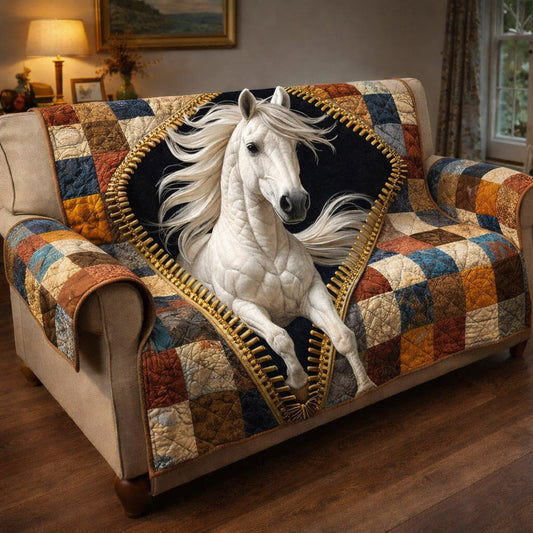 Prairie Hoofbeats Quilted Sofa Cover GFTOTP17142