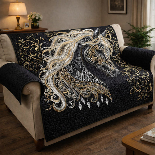 Prairie Hoofbeats Quilted Sofa Cover GFTOTP17146