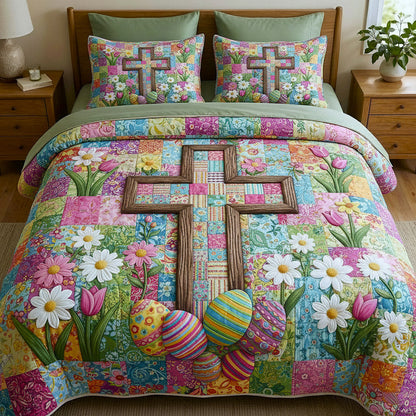 Faithful Sunrise 3-Piece Quilted Bedding Set GFTOTP17164