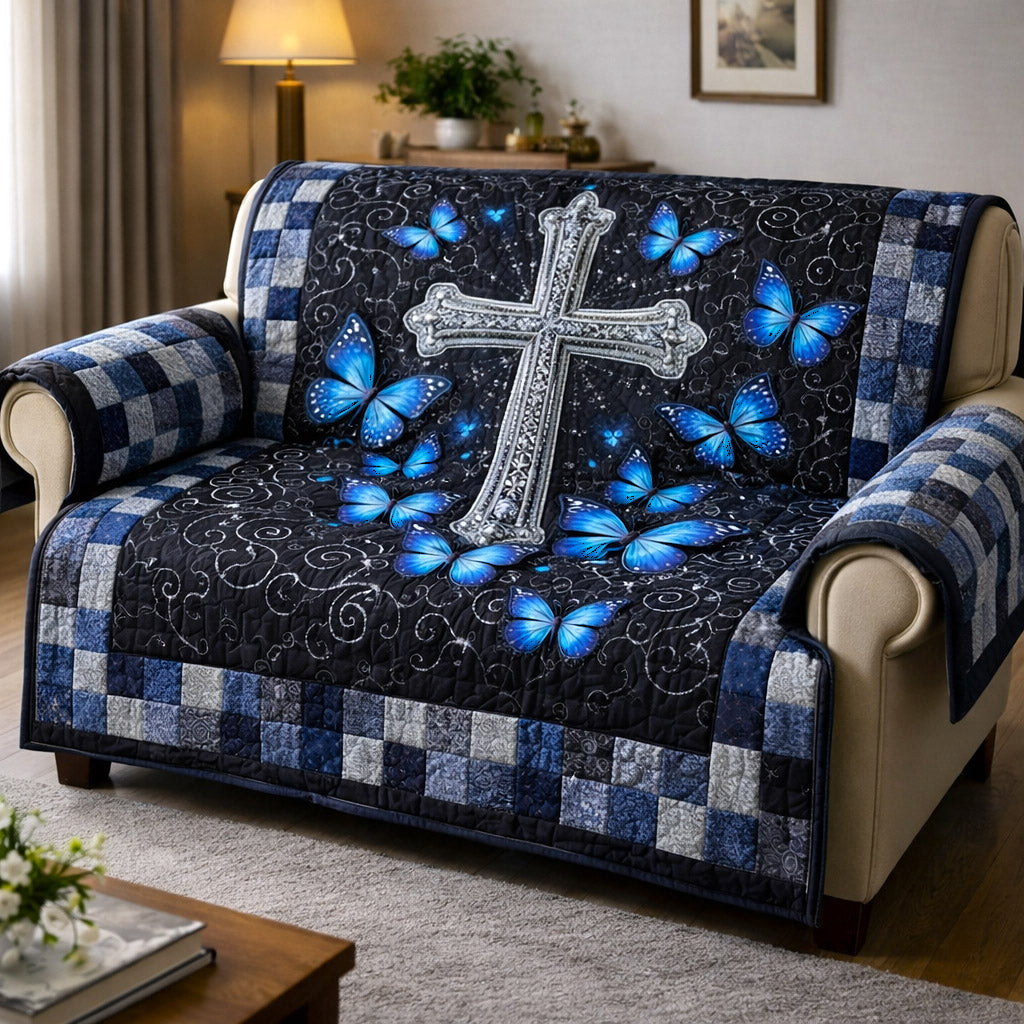 Faithful Sunrise Quilted Sofa Cover GFTOTP17195