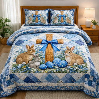 Faithful Sunrise 3-Piece Quilted Bedding Set GFTOTP17201