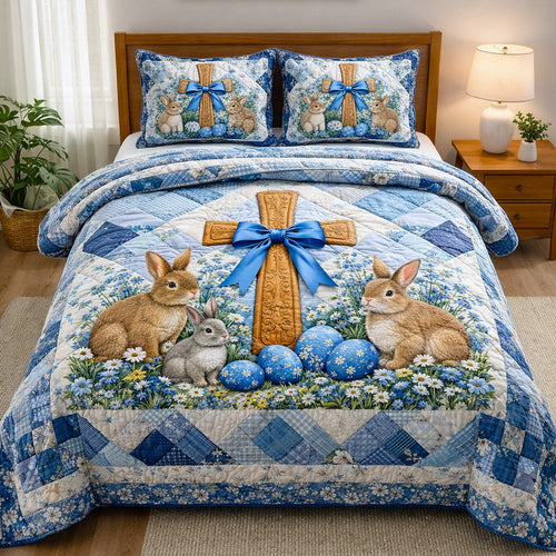 Faithful Sunrise 3-Piece Quilted Bedding Set GFTOTP17201