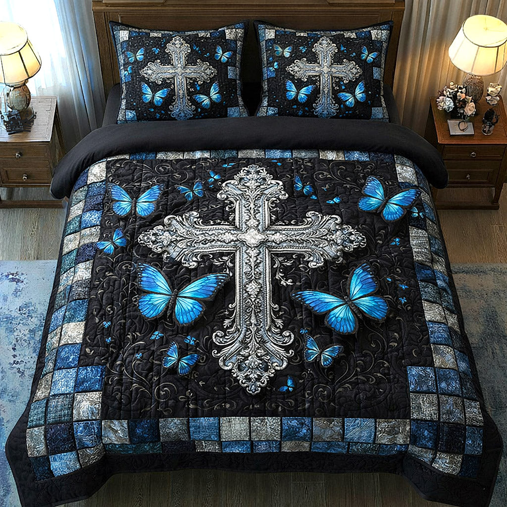 Faithful Sunrise 3-Piece Quilted Bedding Set GFTOTP17205