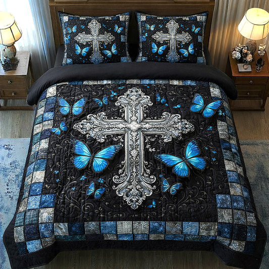 Faithful Sunrise 3-Piece Quilted Bedding Set GFTOTP17205