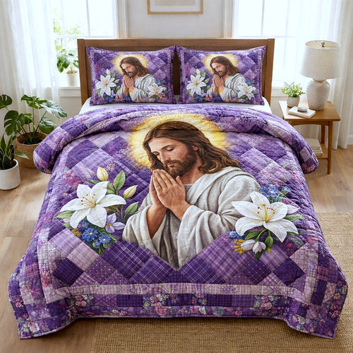 Divine Shepherd 3-Piece Quilted Bedding Set GFTOTP17207