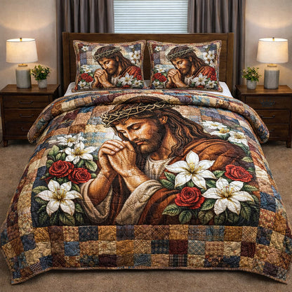 Divine Shepherd 3-Piece Quilted Bedding Set GFTOTP17208
