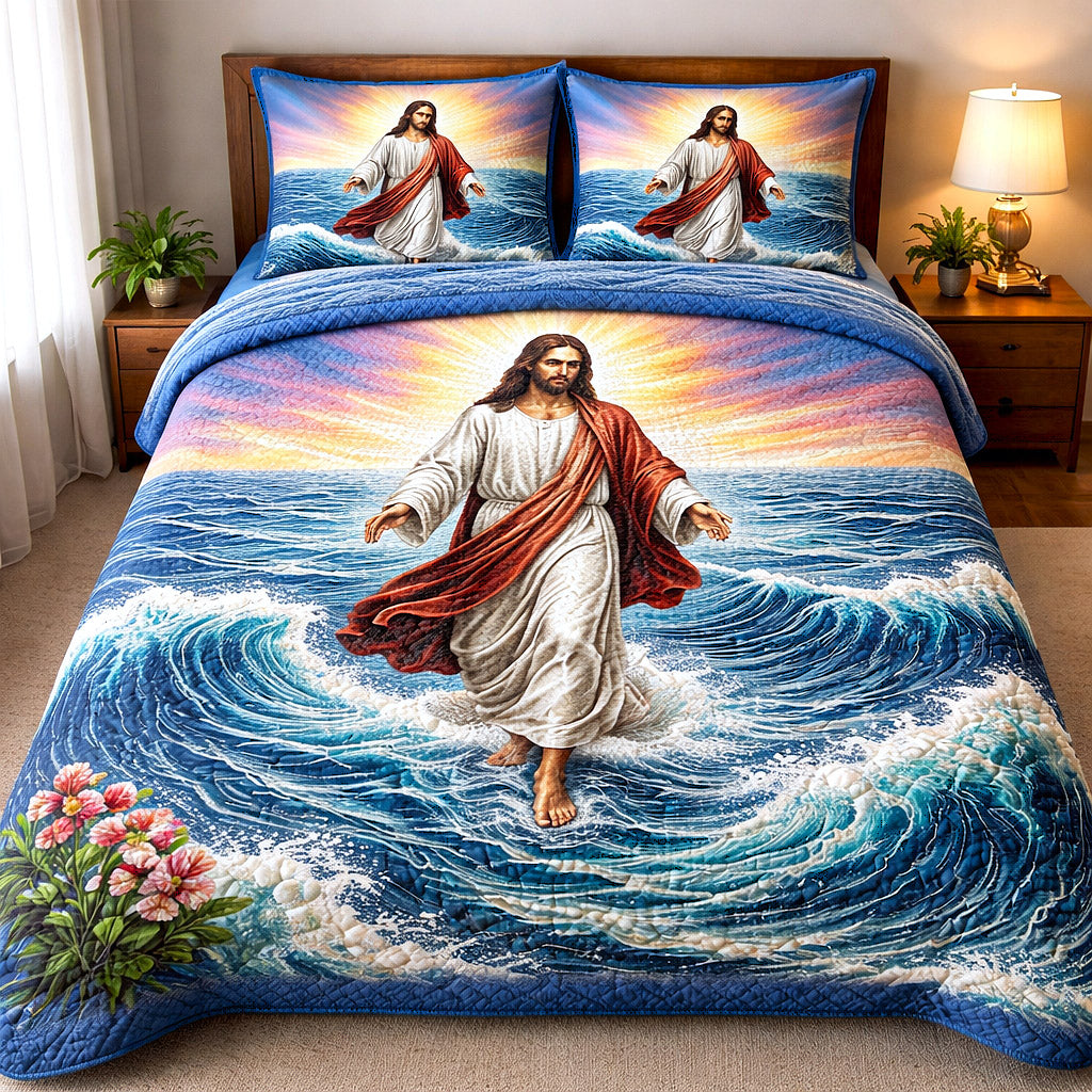 Divine Shepherd 3-Piece Quilted Bedding Set GFTOTP17210