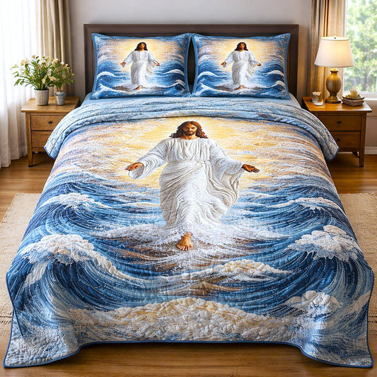Divine Shepherd 3-Piece Quilted Bedding Set GFTOTP17212