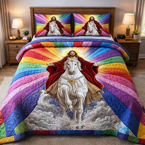 Divine Shepherd 3-Piece Quilted Bedding Set GFTOTP17213