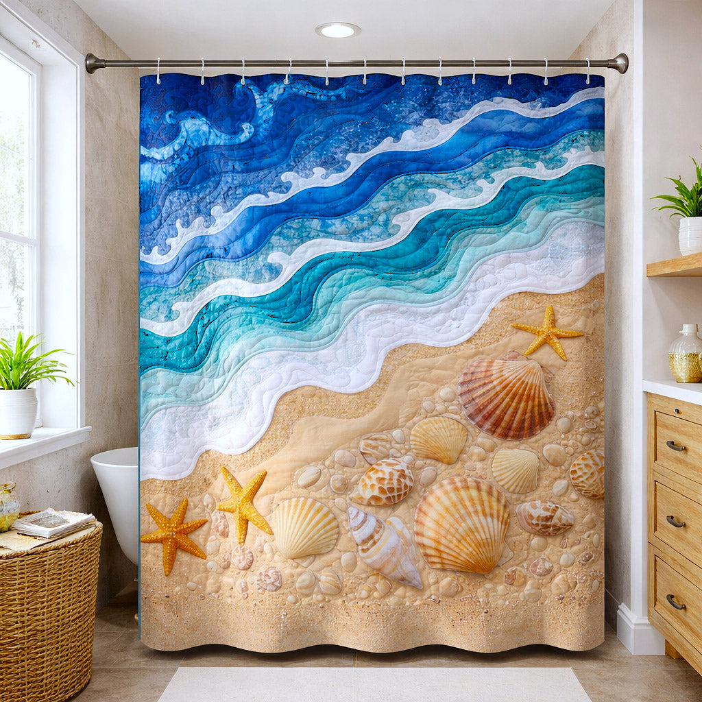 Shoreline Gems Shower Curtain GFTOTP17224