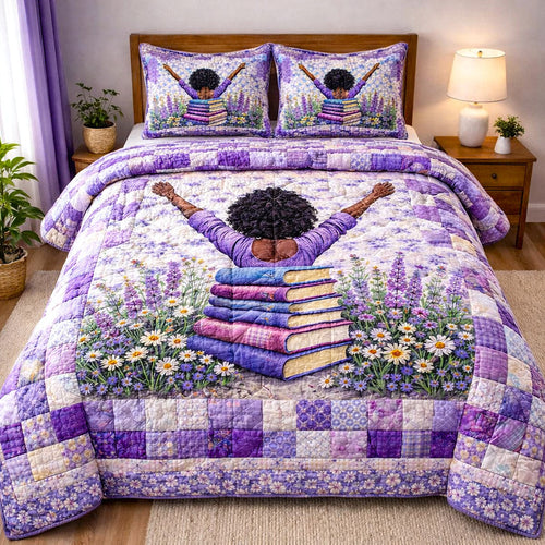 Ebony Glow 3-Piece Quilted Bedding Set GFTOTP17241