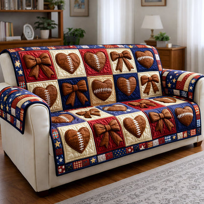 Gridiron Game Quilted Sofa Cover GFTOTP17243