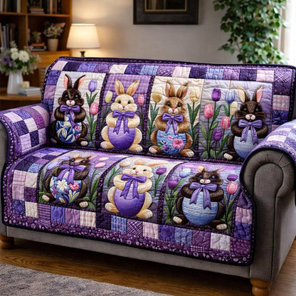Spring Hopper Quilted Sofa Cover GFTOTP17248