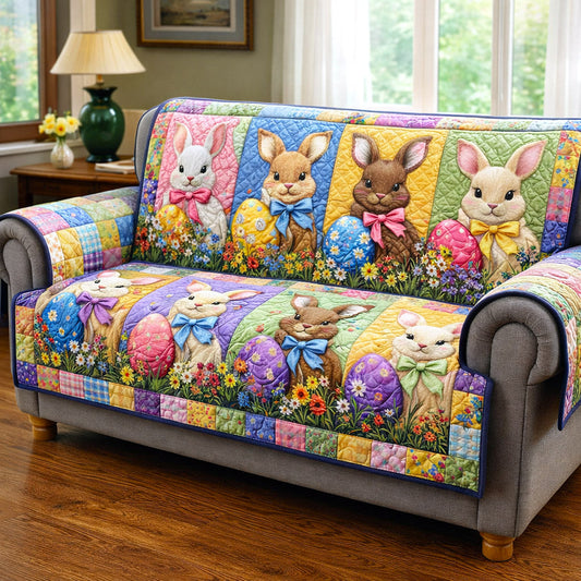 Spring Hopper Quilted Sofa Cover GFTOTP17249