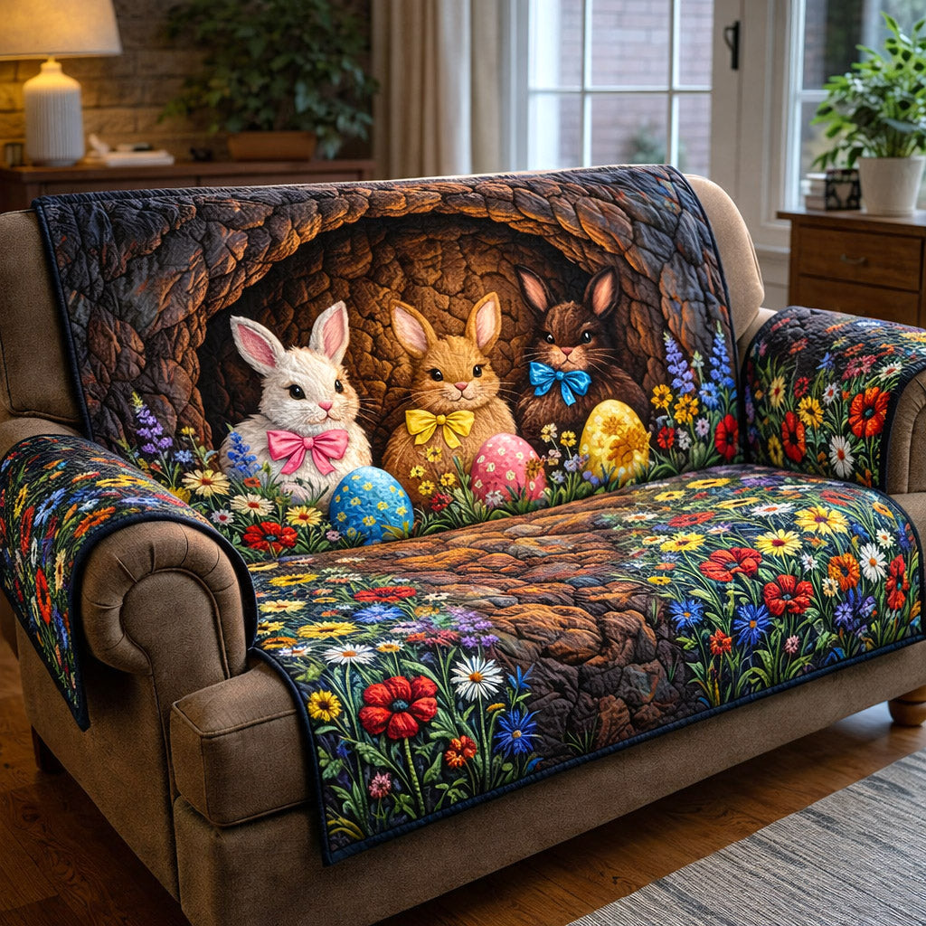Spring Hopper Quilted Sofa Cover GFTOTP17250